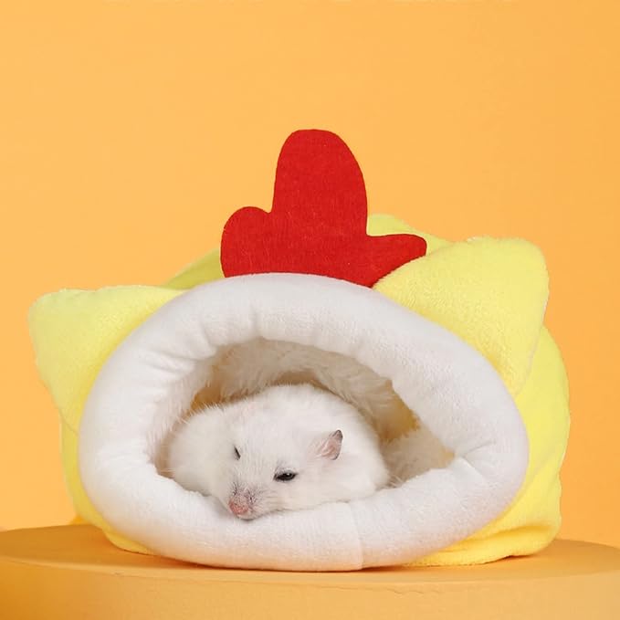 Guinea Pig Bed 3 Pack Cozy Small Animal Hideouts Washable Fleece Rabbit House Winter Warm Sleeping Bedding Cage Accessories for Bunny Hamster Squirrel