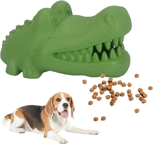 Durable Natural Rubber Dog Chew Toys for Aggressive Chewers, Treat Dispensing Dog Toys, Interactive Enrichment Toy to Keep Dogs Busy, Mental Stimulation, Clean Teeth