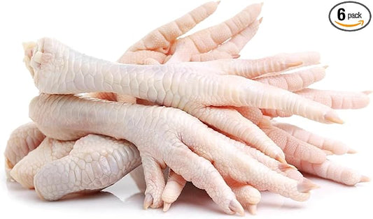Raw Paws Frozen Chicken Feet for Dogs, 2-lb (6-Pack) - Made in USA - Small-Batch Frozen Raw Dog Food - Dog Treats - Dog Chicken Feet - Raw Food for Dogs
