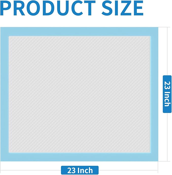 6 Layers Dog Training Pads, Super Absorbent Leak-Proof Puppy Pads, Dog Pee Pads 40 Count 23"x 23", Quick Dry Surface, Perfect for Puppies & Senior Dogs