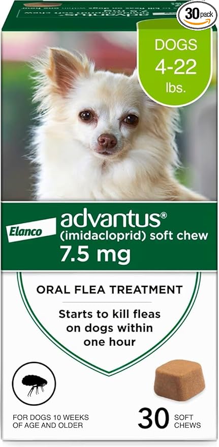 Advantus Dog Fast Acting Oral Flea Treatment Soft Chewable 4 - 22 lbs. | 30 ct.