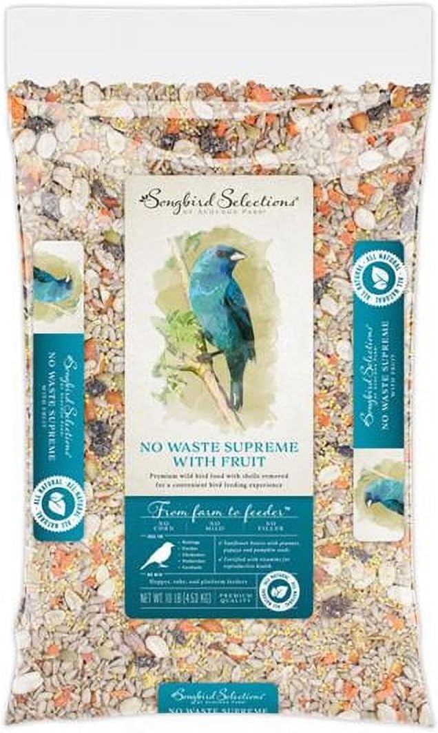 Audubon Park Songbird Selections Chickadee and Nuthatch Bird Seed Sunflower Hearts 10 lb.