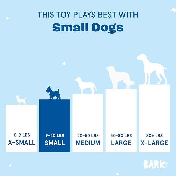 Barkbox Dog Toy 2 in 1 Interactive Plush Exterior with Squeaker & Crinkle Material, Tearable Dog Toy with Squeaky Spikey Ball Inside, Ideal for Toy Destroyers - Penny The Pineapple, Small