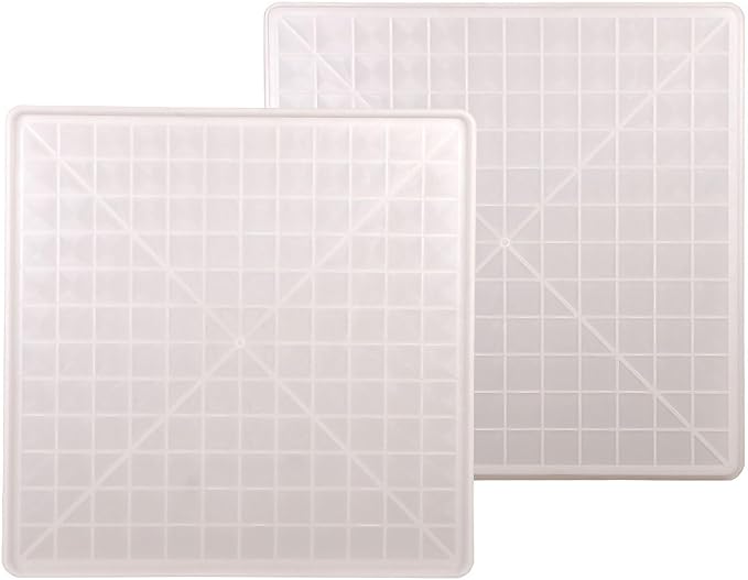 2pcs Plastic Bottom Pan for Pet Cages Crates Kennels Dogs Cat Rabbit Ferret Critter Multi Purpose Leakproof Tray White 70 * 70cm