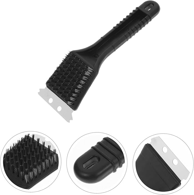 Long Handle Stainless Steel Bird Cage Cleaning Brush Multi-Functional Scraper for Bird Droppings Removal Versatile Tool for Parrots Hamsters and Rabbits Care