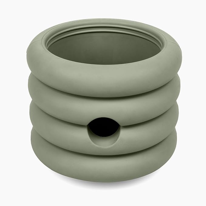 Should We Go? The Ripple Cup Silicone Dog Enrichment Toy & Slow Feeder, Treat Dispensing Cup - Food-Safe Meal Feeder, Frozen Treat Dog Toy with Freezer Plug, 10 oz Capacity, for Medium Dogs