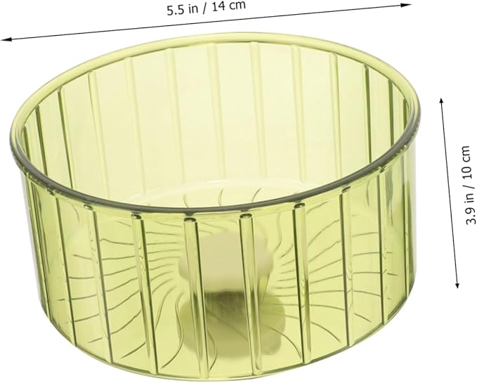 Abaodam Silent Hamster Running Wheel 12 Inch Dual Bearing Crystal Exercise Wheel for Hamsters Gerbils and Chinchillas for Quiet Play and Healthy Exercise