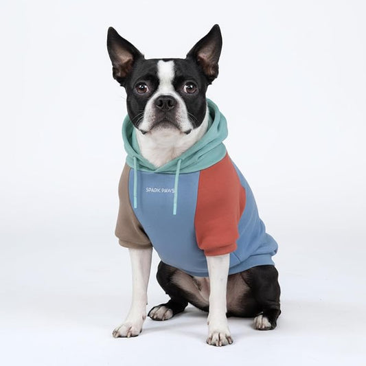 Spark Paws Dog Hoodie – Premium Dog Sweater for Small, Medium, and Large Dogs | Warm Outfits for French Bulldogs, Pitbull, Puppy, Winter Jacket Alternative - Alpine - M