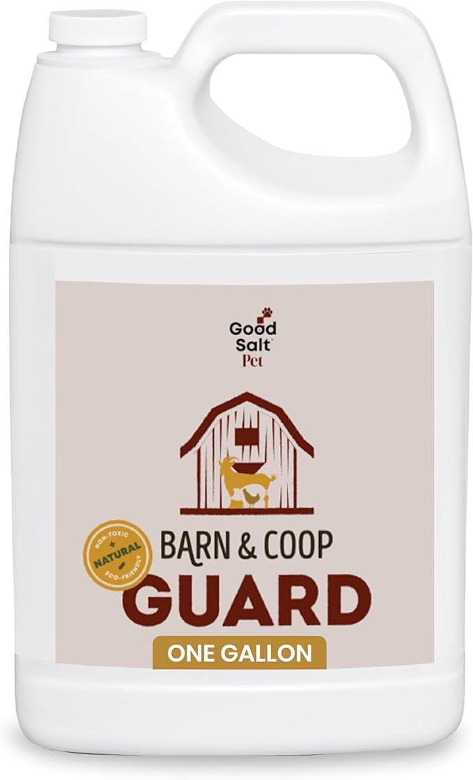 Good Salt Pet Barn & Coop Guard, Natural Animal-Friendly Scent Control Spray, Freshens Living Space and Bedding, 1 Gallon