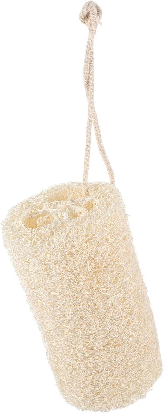 Kisangel Natural Loofah Chewing for Small Pets Molar Care for Hamsters Guinea Pigs Rabbits Chinchillas Parrots Thick Non-Toxic Teeth Grinder and Cleaning Loofah Scrubber with Rope