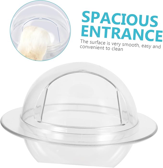 SUPVOX Hamster Sand Bath Box Small Pet Bathtub Easy to Dual Use for Hamsters and Guinea Pigs Design for Fun and Bathroom Accessory