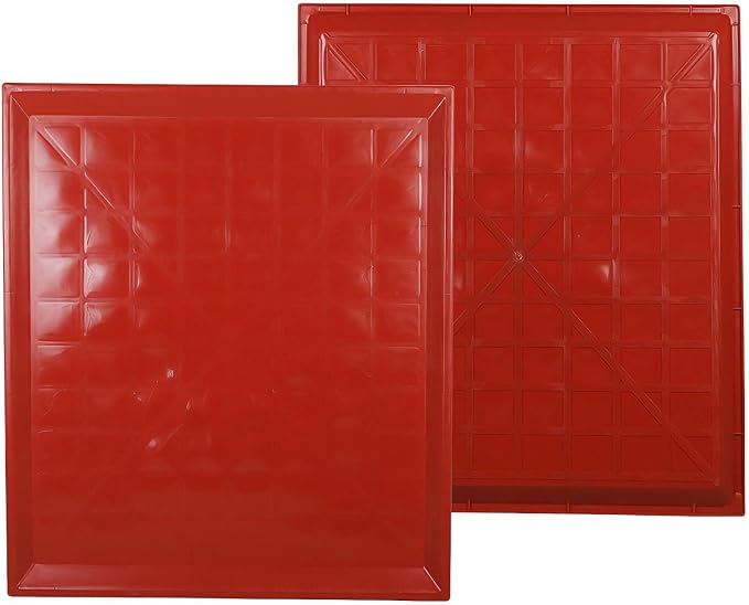 2pcs Plastic Bottom Pan for Pet Cages Crates Kennels Dogs Cat Rabbit Ferret Critter Multi Purpose Leakproof Tray red 70 * 80cm