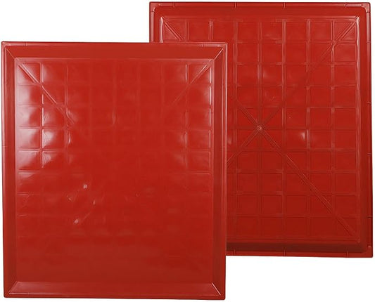 2pcs Plastic Bottom Pan for Pet Cages Crates Kennels Dogs Cat Rabbit Ferret Critter Multi Purpose Leakproof Tray red 70 * 80cm
