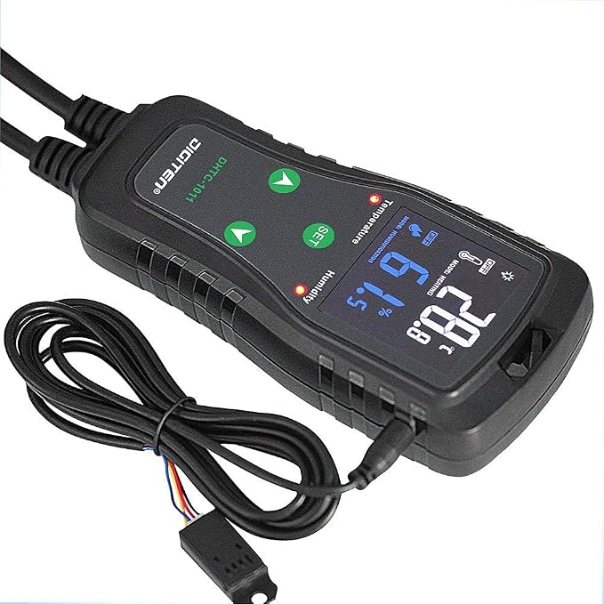 DIGITEN DHTC1011 Humidity and Temperature Controller Plug-in Thermostat Humidistat Outlet Humidity Controller Greenhouse Thermostat Cooling Heating Humidifier Dehumidifier