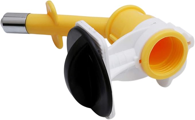 Sevenfly 1Pcs Pet Water Dispenser Nozzle Dogs Cats Water Feeder Nozzle No-Drip Water Dispenser Fountain Bottle Head Anti-Leaking Pet Hanging Drinking Nozzle, Yellow