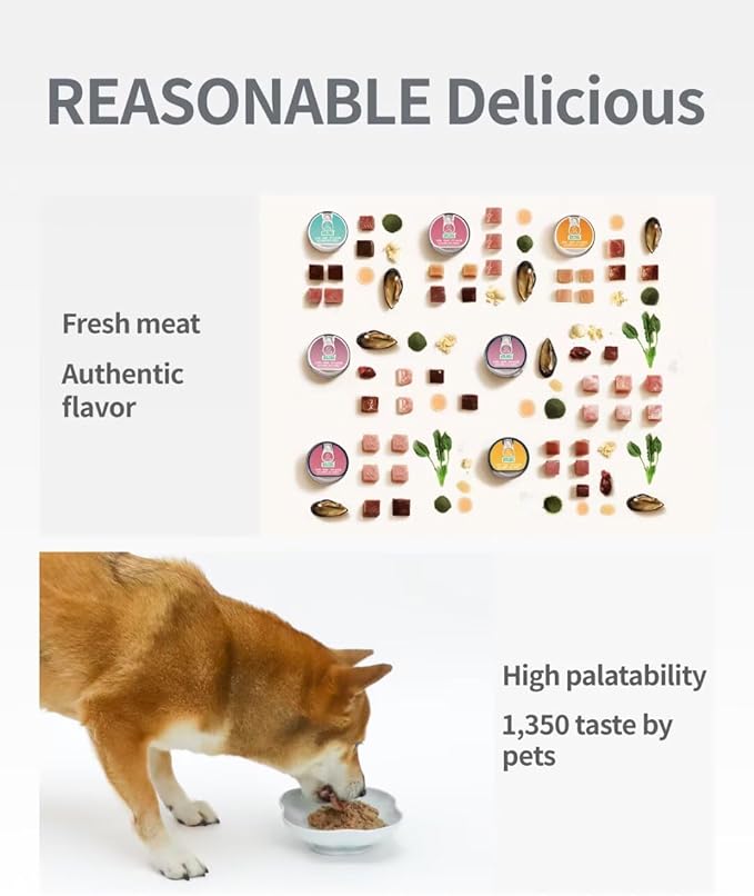 Rabbit Recipe Wet Dog Food, Grain Free - BPA Free - Natural Raw Dog Pate Food (Pack of 6) 3.5 Ounce Cans