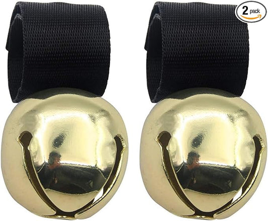 SCENEREAL Large Bell for Dog Collar, 2 Pack 1.5" Extra Loud Collar Bells for Cats and Dogs Training, Hiking, Walking, Hunting, Pet Tracker, Pet Bell for Save Wildlife and Birds Gold
