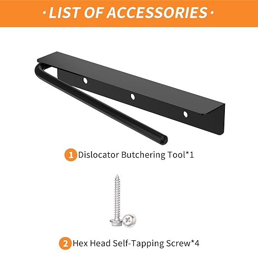 Meat Rabbit Dispatch Dislocator Butchering Tool – Heavy Duty Metal Wringer Neck Cervical Dislocation Tool for Humane Processing of Rabbits, Squirrels, and Other Small Animals