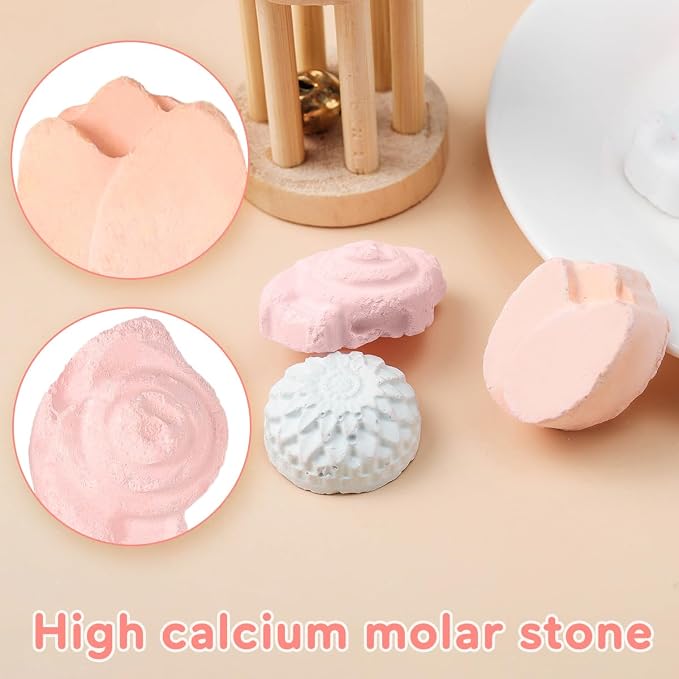 TEHAUX 15 Pcs Small Animal Chew Toys, Mineral Treats Chinchilla Rock Chew for Teeth Hamster Pumice Stone for Rats Guinea Pigs Rabbits Bunny Ferrets Squirrels Chinchilla Toys