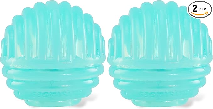 Catstages Ball Treat Stuffer Cat Toy – Interactive Treat Dispensing Ball for Cats, Mental Stimulation & Physical Exercise, Soft & Durable, Green (Pack of 2)