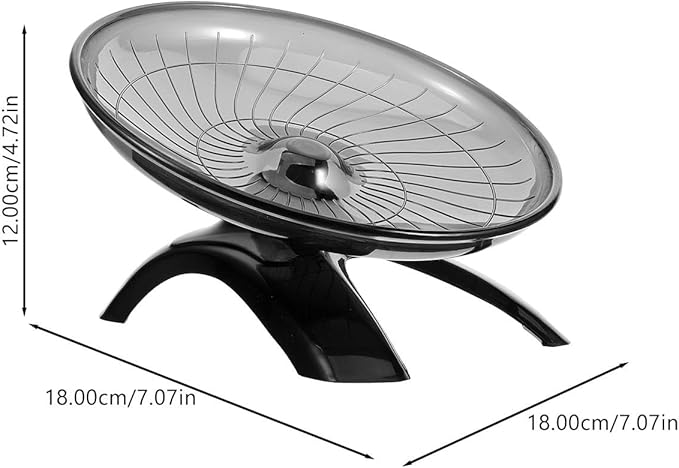 POPETPOP Silent Hamster Running Wheel 7.08 Inch Exercise Wheel for Small Pets Like Hamsters Gerbils Hedgehogs Quiet Spinning Sports Toy