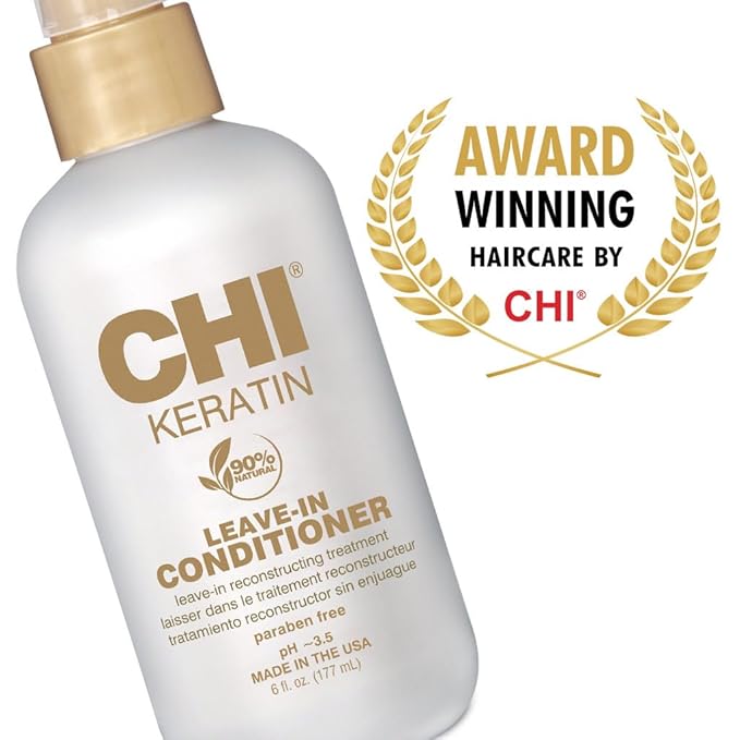 CHI Keratin Leave-in Conditioner, White, 12 Oz, Pack of 2
