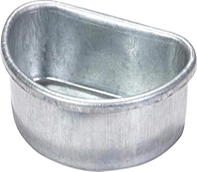 Pet Lodge® Galvanized Cage Cups | Feeder & Waterer for Small Animals | Clips Inside of Cage | Bunny Cage Cup | 1/2 Pint