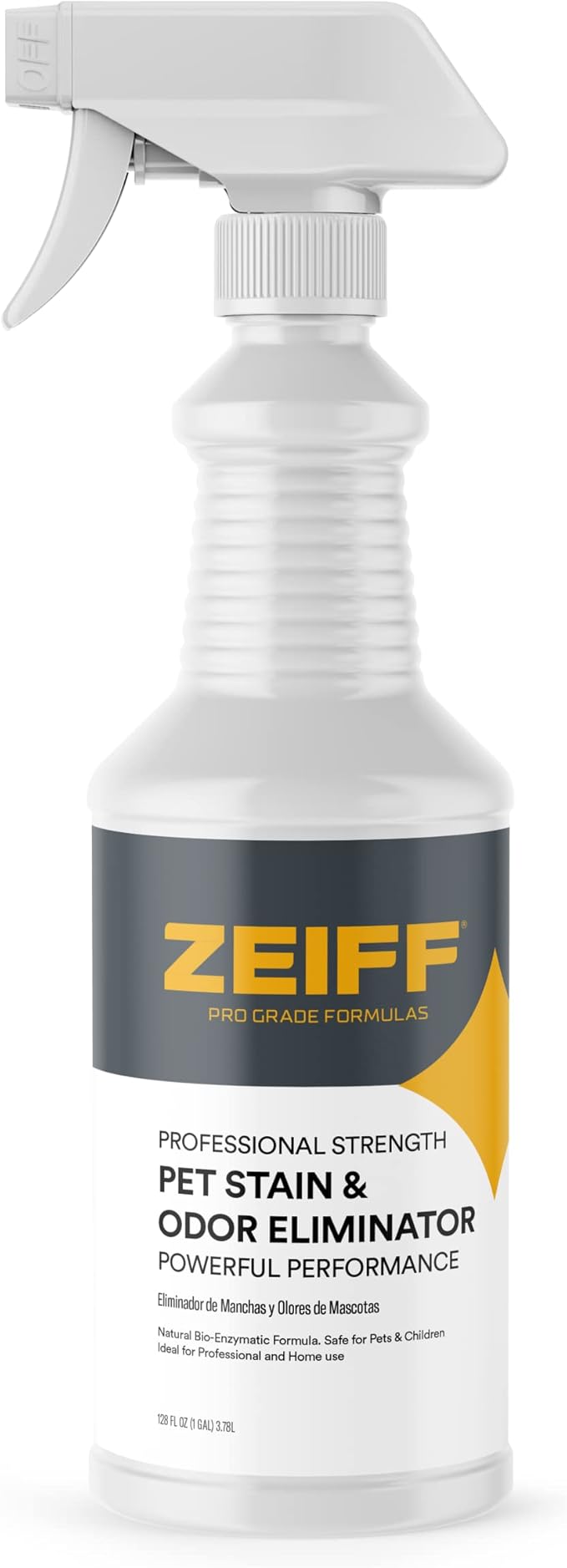 Zeiff Pet Stain and Odor Remover - Pet Odor Eliminator for Home and Professional Use - Carpet Stain Remover - Pet Urine Enzyme Cleaner for Dog and Cat Pee, Feces, and Fluids - 32 oz