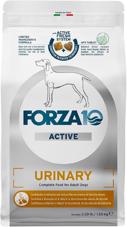 Forza10 - Dog Food, Vet-Approved Pet Food for Urinary Health and UTI Support, Non-GMO, Fish Flavor, Made in Italy (3.3 lb)