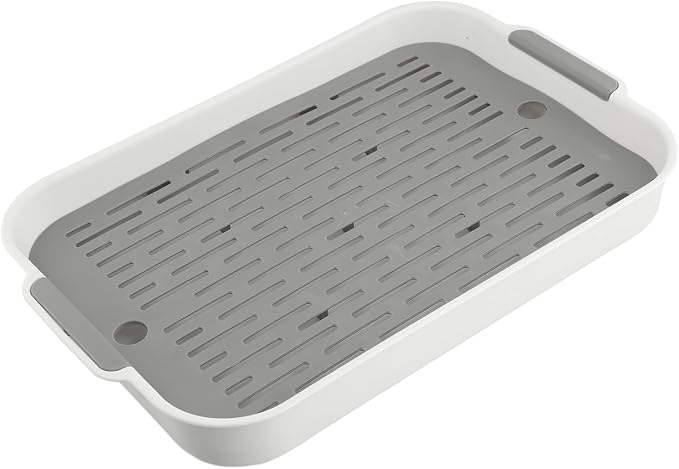 Ped Litter Box Trainer with Detachable Grid Tray for Rabbits Guinea Pigs Hamsters Chinchillas Ferrets Birds Sturdy Plastic Toilet Training Pan Easy Clean Smooth Corner(F)