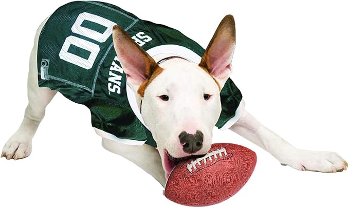 Pets First NCAA College Michigan State Spartans Mesh Jersey for DOGS & CATS, X-Large. Licensed Dog Jersey with your Favorite Football/Basketball College Team