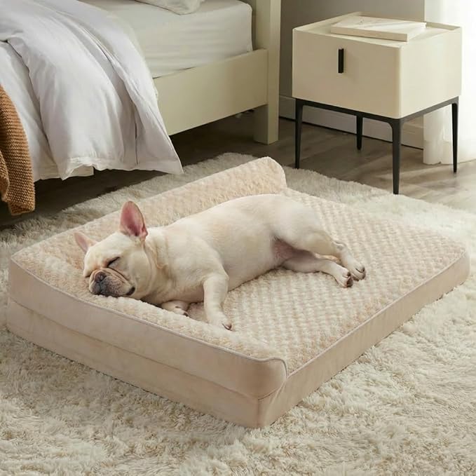 BFPETHOME Orthopedic Dog Beds for Large Dogs-Waterproof Sofa Dog Bed with Removable Washable Cover, Large Pet Bed with Waterproof Lining and Nonskid Bottom,Pet Bed for Dogs