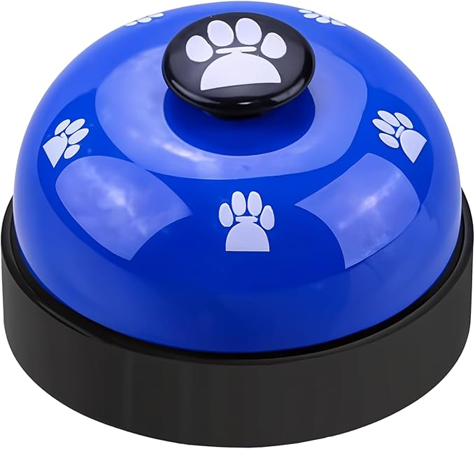 Pet Training Bell for Dogs & Cats – Potty Training Bell for Housebreaking, Obedience & Communication – Easy to Press, Durable & Loud – Indoor Puppy Training Tool (Blue)