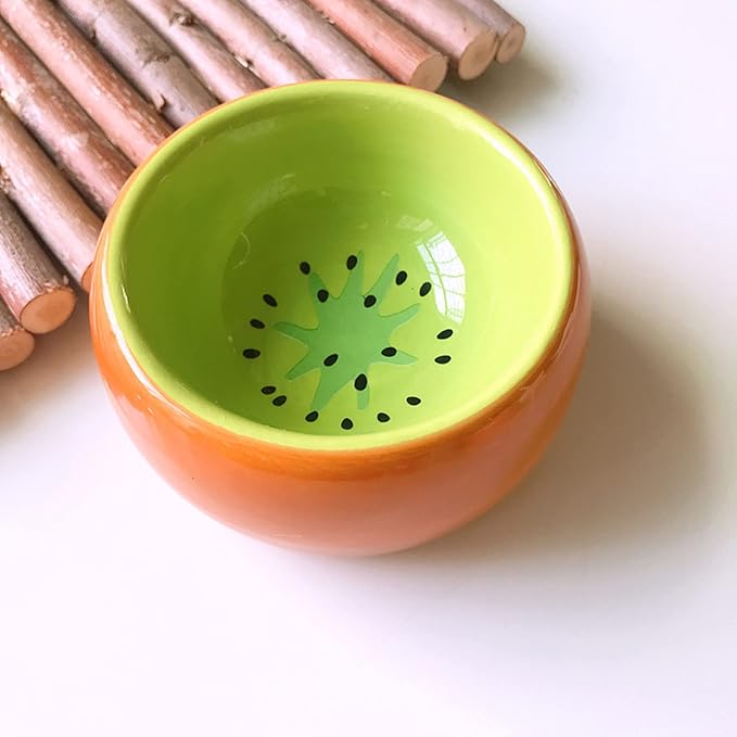 2 Pack Hamster Bowl Ceramic Prevent Chewing Feeding Bowl Guinea Pig Water Small Animal Food Dish for Syrian Hamster Rabbit Gerbil Chichilla Hedgehog Sugar Glider Rat