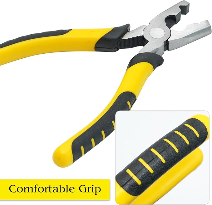 1200 Piece Wire Cage Clips with Buckle Snap Pliers, J Clips for Wire Cages, Hog Rings and Pliers for Rabbit Cage Clips
