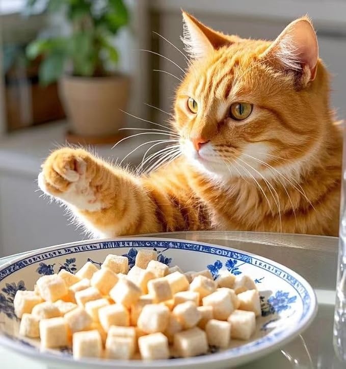 Fangool 1.76oz,Chicken Freeze Dried,Freeze-Dried Raw Chicken,Granules,Cat Treats Healthy Treats,High Protein