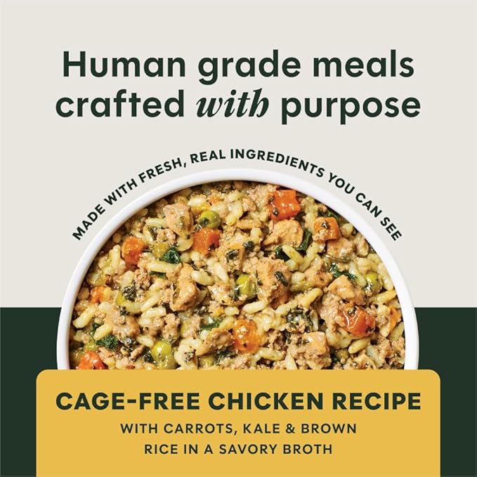Instinct Freshly Crafted Meals, Dog Wet Food or Topper, Human Grade - Cage-Free Chicken, 11 oz. Carton