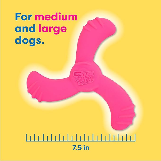 Hartz DuraPlay Bacon Scented Dog Toys, Medium/Large (Colors May Vary) All Breed Sizes (Pack of 3)