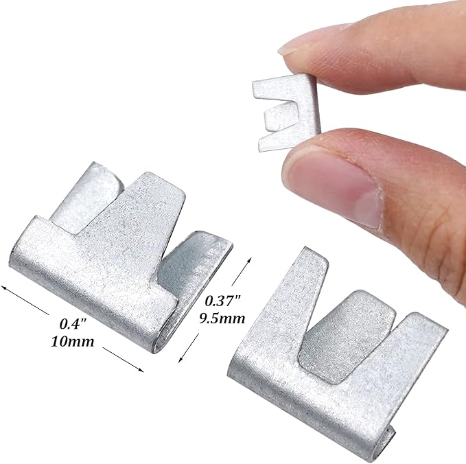 1200 Pieces Rabbit Cage Clips, J Clips for Wire Cages, Cage Fence Clips and Hog Ring Pliers for Quail Pigeon Chicken Pet Dog Cat Cage