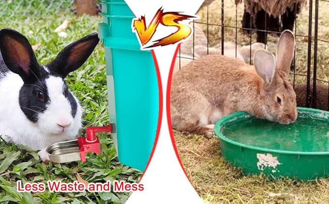 Metal Rabbit Chicken Water Cup Chicken Kettle DIY Rabbit Chicken Small Hamster Guinea Pig (Black, 6)