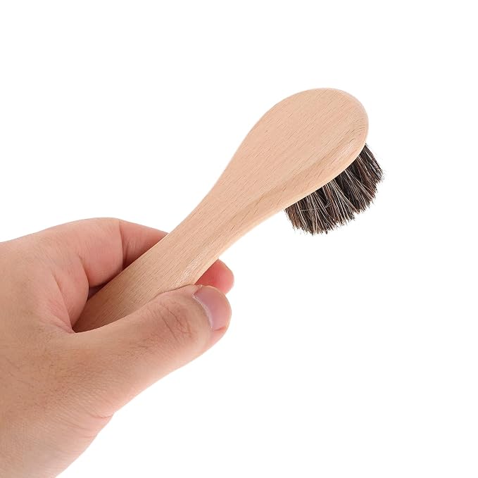 SHINEOFI 2PCS Small Pet Grooming Brush with Handle Soft Bristle Bathing and Shedding Brush for Hamsters Guinea Pigs and Rabbits Deep Cleaning and Comfortable Bath Care