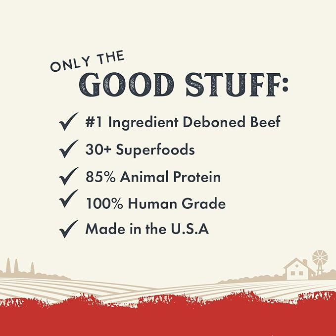 Health Extension Gently Air Dried Beef Dog Food, (12oz, 340 g) – Complete & Balanced with 85% Animal Protein and 30+ Superfoods for All Life Stages
