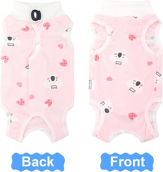 Coppthinktu Cat Recovery Suit Female, Breathable Cat Onesie After Surgery Female for Abdominal Wounds or Skin Diseases, Cat Surgery Recovery Suits Kitten Onesie After Spay Anti Licking
