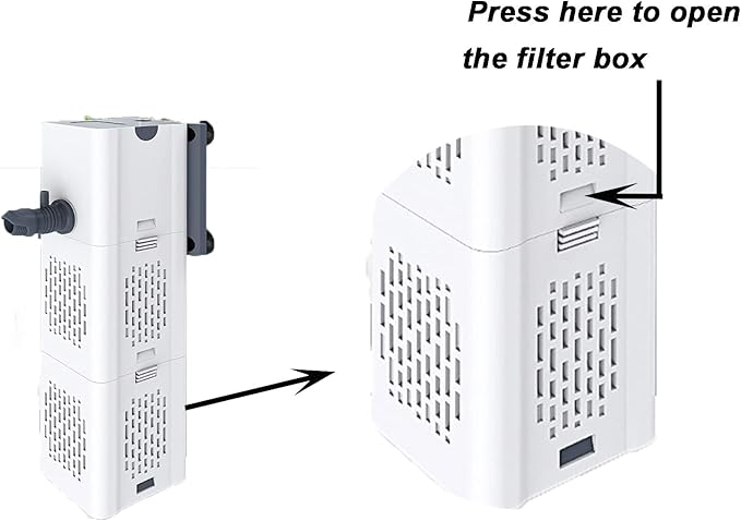 4pcs Bio-Sponge Filter Replacement for 6W 15W Ultra Quiet Fish Tank Filter 4-in-1 Internal Aquarium Filter