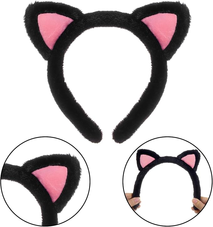 choyaxo Cat Costumes Including Cat Ears and Tail Necklace Paw Gloves Animal Costume