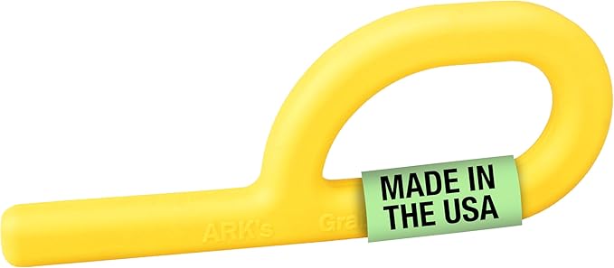 ARK Grabber Sensory Chew Tool, Sensory Toys for Kids and Adults, Chewy Fidget for Autism, ADHD, SPD, Anxiety, Medical-Grade Oral Motor Therapy Tools, Standard, Softest, Yellow