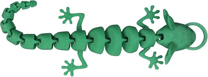 Pineapple Lizard Cat Wand Attachment, Cat Toy Refill for Interactive Wand Teasers, Indoor Kitten and Cat Toys 3D Printed (Green)