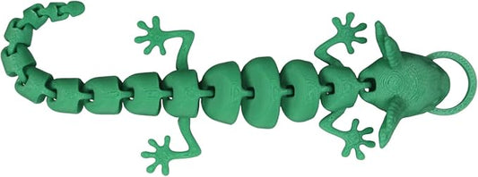 Pineapple Lizard Cat Wand Attachment, Cat Toy Refill for Interactive Wand Teasers, Indoor Kitten and Cat Toys 3D Printed (Green)