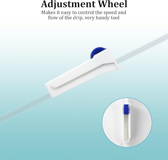 Aquarium Drip Acclimation kit with Filter Sponge, Slow Water Change System for Saltwater and Freshwater Fish Tanks, Safe Transition Adjust for Shrimp, Coral, and New Fish