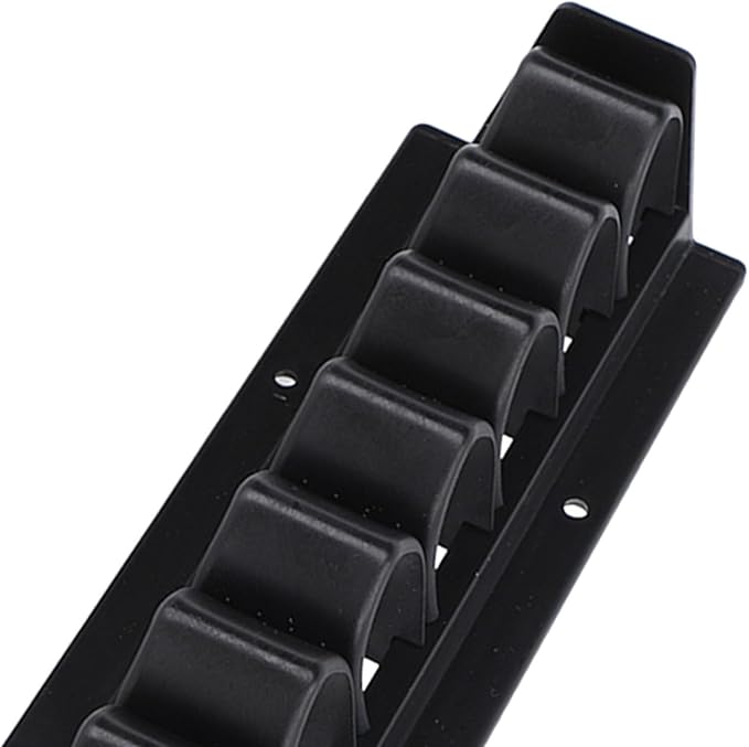 Whip Rack, Abs Wall Mount Holds Up Whip Rack, Holds 11 Whips Or Riding Crop Holders, Black Whip Holder for Horse Stable Fishing Pole